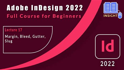 Margin Bleed Gutter Slug Indesign Free Course Tips And Tricks I Tutorial 2022 17 30 Youtube