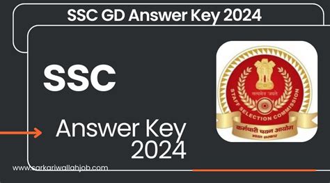 SSC GD Answer Key 2024