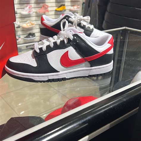 Nike Dunk Low Retro Red Swoosh Panda Hidden Sole