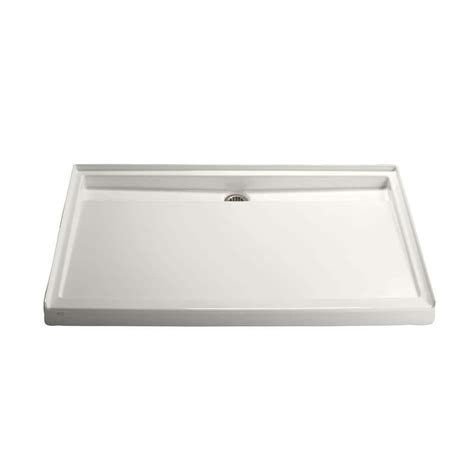 Kohler Groove 60 In X 42 In Acrylic Single Threshold Shower Base In White K 9996 0 The Home