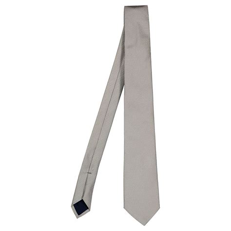 Hackett Diamond Texture Neat Tie Silver Dressinn