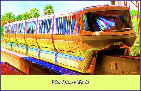 Monorail Walt Disney World Digital Art By A Macarthur Gurmankin Pixels