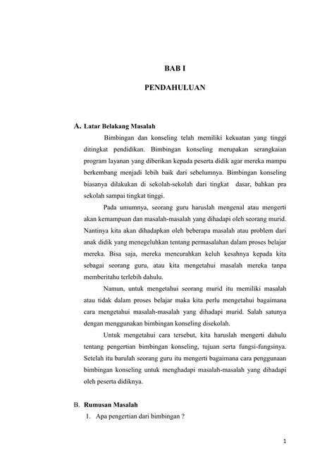 Pengertian Tujuan Dan Fungsi Bimbingan Konseling Di Sekolah PDF