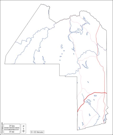 Condado De Aroostook Mapa Livre Mapa Em Branco Livre Mapa Livre Do