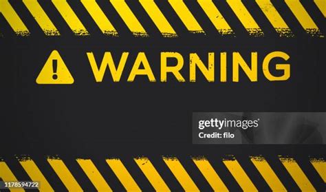 Warning Vector Background Photos and Premium High Res Pictures - Getty ...