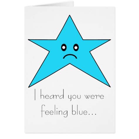 I Heard You Were Feeling Blue Card Zazzle