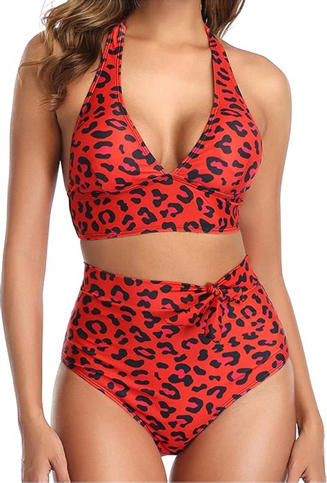 Wormeng Damen Tankini Badebekleidung Zweiteilig Bikini Badeanzug Damen