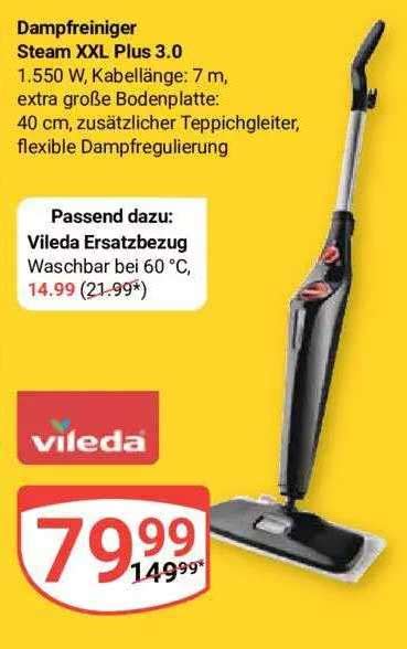 Dampfreiniger Steam Xxl Plus 30 Vileda Angebot Bei Globus