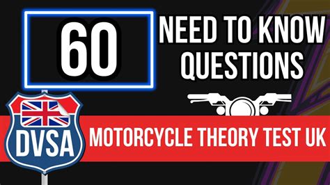 Dvsa Motorcycle Theory Test 2024 Uk 60 Need To Know Questions Youtube