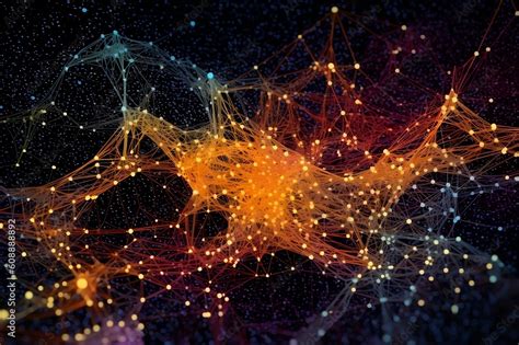 Machine Learning And Ai Algorithms Visualized As Interconnected Nodes