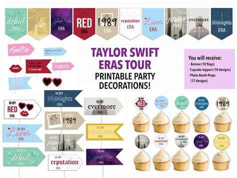 Taylor Swift Party Decorations Bundle Taylor Swift Eras Party Swiftie