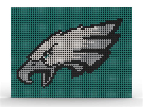 Lego Moc Philadelphia Eagles Logo By Antman1022 Rebrickable Build