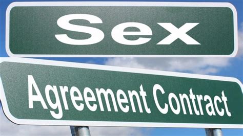 Sex Contract Including ‘direct Consent For Sexual Intercourse And Or