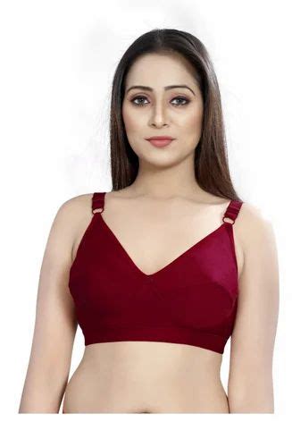 Cotton Maroon Ladies Padded Bra Red Size 34b At Rs 450 Piece In