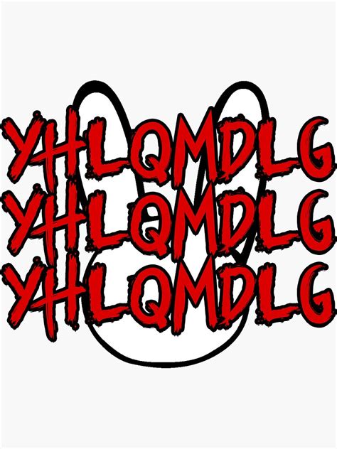 "YHLQMDLG - Bad Bunny" Sticker by blazikin | Redbubble