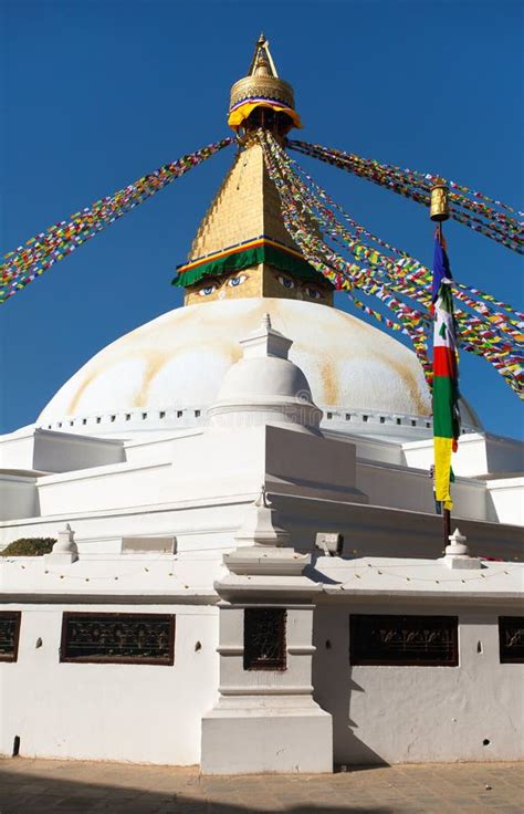 Boudha Bodhnath Boudhanath Stupa Kathmandu Prayer Flags Stock Image ...