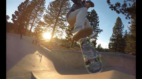 Gopro Hero4 Skateboarding At Truckee Skatepark In Tahoe Youtube