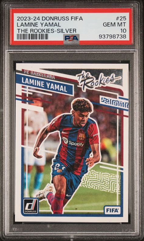 2023 24 Donruss FIFA Soccer The Rookies 25 SILVER Lamine Yamal RC