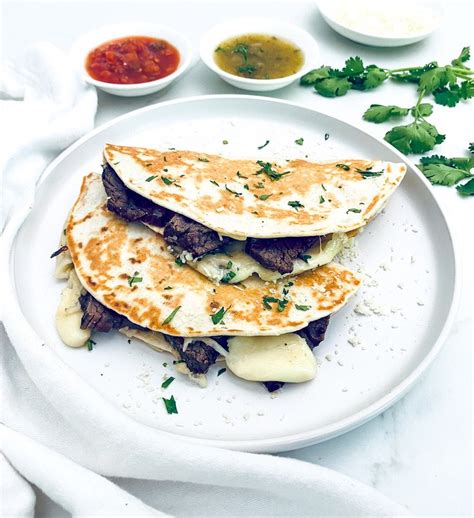 Mexican-Style Steak + Cheese Quesadillas - Gourmet Mami