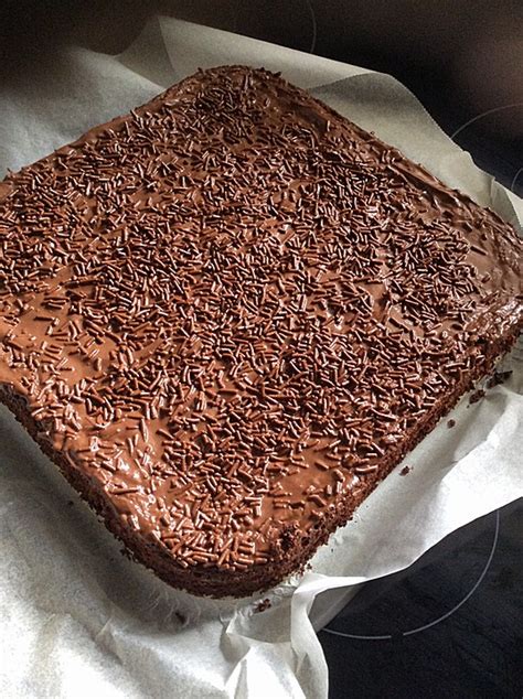 Katjas Schokokuchen Vom Blech Von Kadderle Chefkoch De