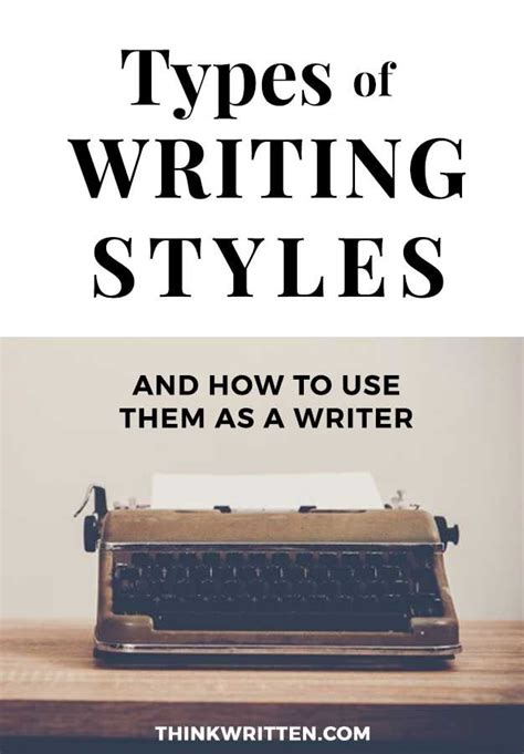 The 4 Main Types Of Writing Styles And How To Use Them As A Writer Types Of Writing Styles