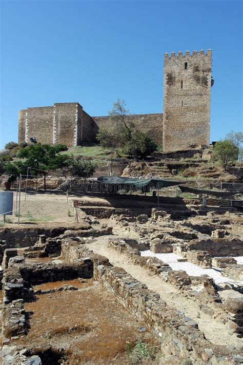 Castle, Mertola, Portugal stock photo. Image of fortification - 50441750