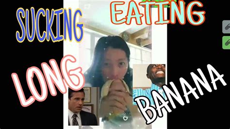 Sucking Long Banana Eating Long Banana Challenge Exotic Lifestyle