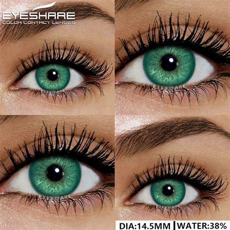 Eyeshare Novas Lentes De Contato Coloridas De Par De Olhos Azuis