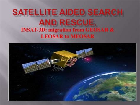 Satellite Aided Search And Rescue