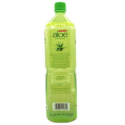 Iberia Aloe Vera Drink With Pure Aloe Pulp Soursop 50 8 Fl Oz