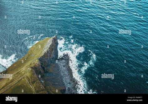 Ireland Cliffs of Moher Drone Stock Photo - Alamy