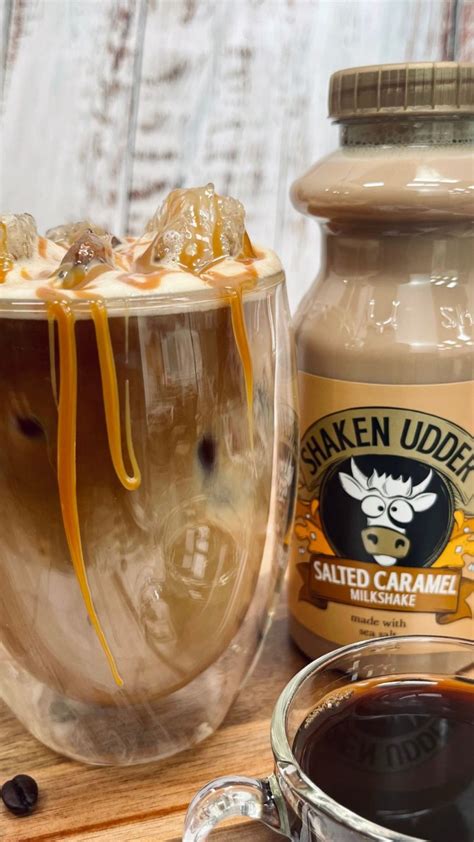 Salted Caramel Iced Coffee – Shaken Udder