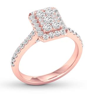 Diamond Engagement Ring 3/4 ct tw Round-cut 14K Rose Gold | Kay