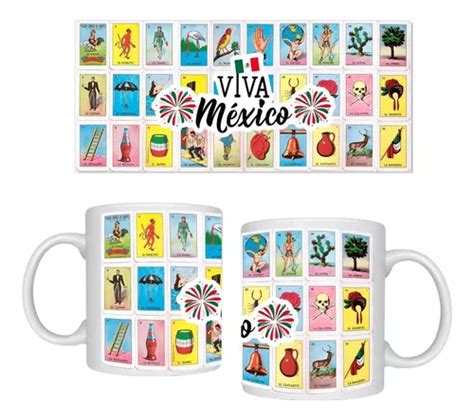 Taza Viva México Lotería Fiestas Patrias