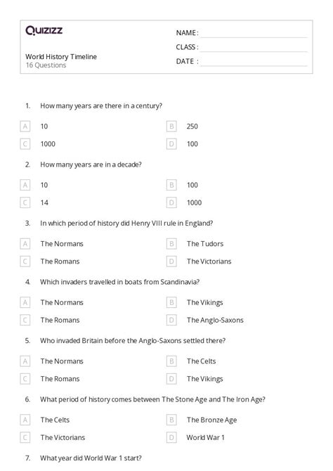 50 World History Worksheets For 4th Grade On Quizizz Free Worksheets Library