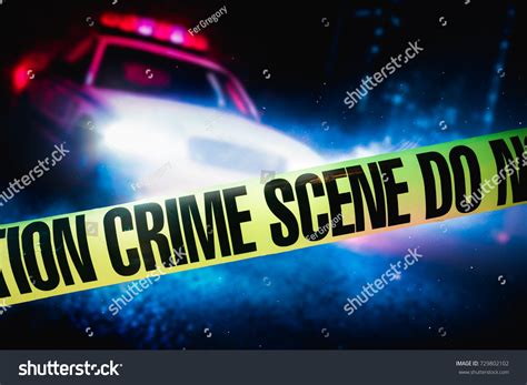 Police Car Crime Scene Police Tape Stock Photo 729802102 | Shutterstock