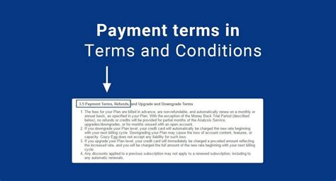 Payment Terms in Terms & Conditions - TermsFeed