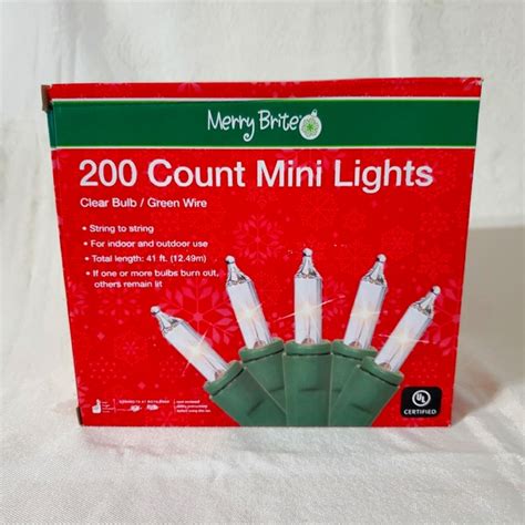 Merry Brite Holiday Copy Merry Brite Mini Lights Clear Poshmark