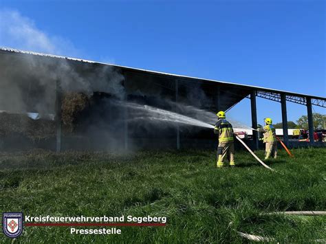 Kreisfeuerwehrverband Segeberg Einsatz Feuer In Einem