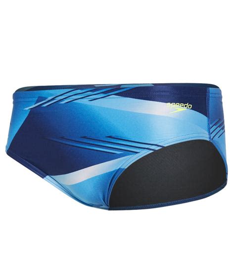 Speedo Men S Lane Game Brief Swimsuit Speedo Blue At