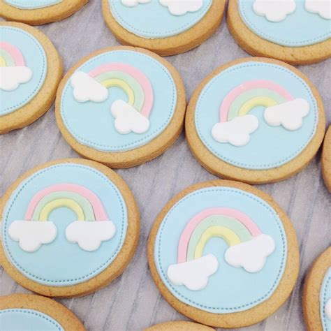 Ive Just Listed These Beautiful Rainbow Iced Biscuits In My Store