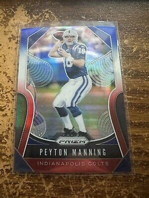 Peyton Manning Panini Prizm Red White Blue Prizm Sp Nmmt