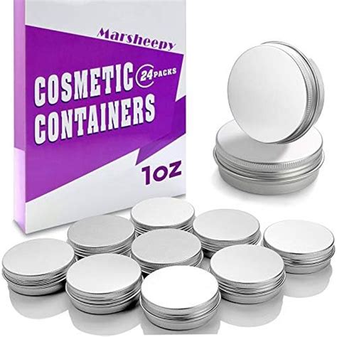 Amazon Marsheepy 30 Ml1 Oz 24 Pack Silver Aluminum Round Lip