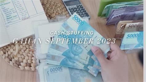 CASH STUFFING GAJIAN SEPTEMBER 2023 ADA SISA GAJI DISIMPAN SAJA