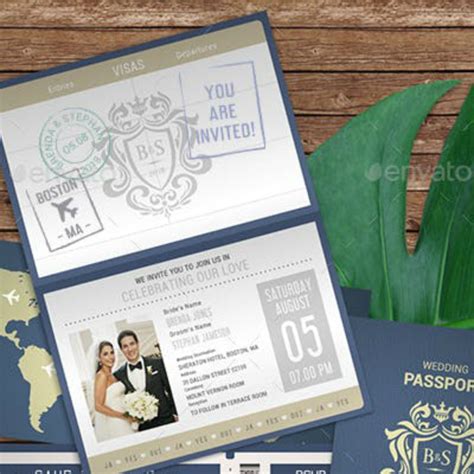 How To Makecreate A Passport Invitation Templates Examples 2023