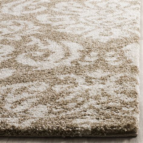 Safavieh Florida Shag Collection SG460 1311 Beige And Cream Area Rug 8