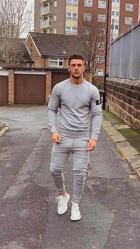 Men Gym Outfits Outfits Athletic Gym Outfit Men Grey Sweatpants