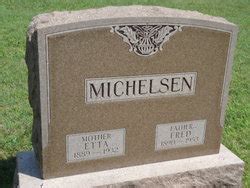 Etta Hassebrook Michelsen M Morial Find A Grave