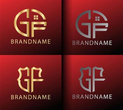 Premium Vector Modern Monogram Initial Letter Gf Logo Design Template