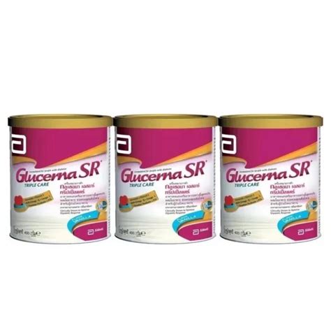 Glucerna SR Triple Careอาหารทดแทนสำหรบผปวยโรคเบาหวาน400g 3กระปอง